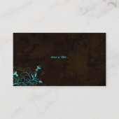 Wellness-Center - Salon-Blumen-elegante Visitenkarte (Rückseite)