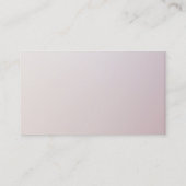 Wellness-Center Salon Business Card Visitenkarte (Rückseite)