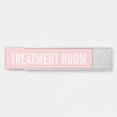 Wellness-Center Salon Feminine Blush Pink Beauty S Türschild (Vorderseite )