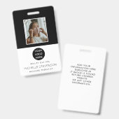 Wellness-Center Salon Foto Logo Eigener Mitarbeite Ausweis (Vorder- & Rückseite)