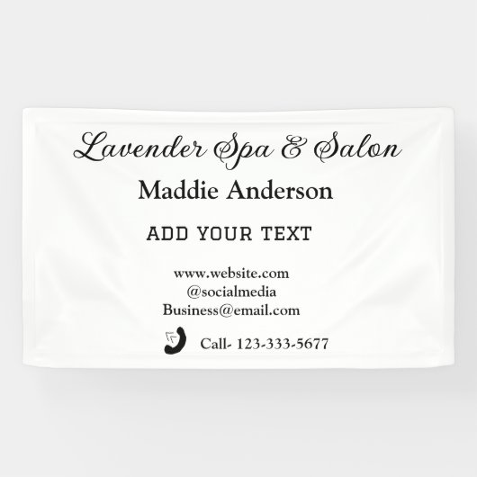 Wellness-Center-Salon Gäste Informationen Strand Banner (Horizontal)