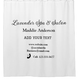 Wellness-Center-Salon Gäste Informationen Strand Duschvorhang