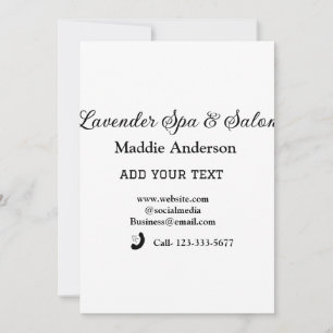 Wellness-Center-Salon Gäste Informationen Strand Einladung