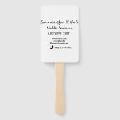 Wellness-Center-Salon Gäste Informationen Strand Fächer (Rückseite)