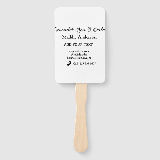 Wellness-Center-Salon Gäste Informationen Strand Fächer (Vorderseite)