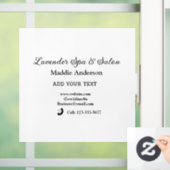 Wellness-Center-Salon Gäste Informationen Strand Fensteraufkleber (Zuhause)