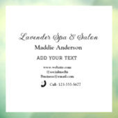 Wellness-Center-Salon Gäste Informationen Strand Fensteraufkleber (Blatt 3)