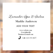 Wellness-Center-Salon Gäste Informationen Strand Fensteraufkleber (Blatt 2)