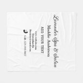 Wellness-Center-Salon Gäste Informationen Strand Fleecedecke (Vorderseite (Horizontal))