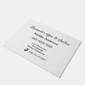 Wellness-Center-Salon Gäste Informationen Strand Fußmatte (Schrägansicht)