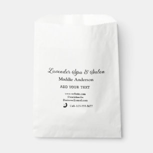 Wellness-Center-Salon Gäste Informationen Strand Geschenktütchen