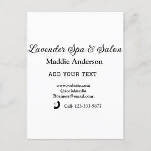 Wellness-Center-Salon Gäste Informationen Strand Postkarte