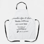 Wellness-Center-Salon Gäste Informationen Strand Schürze (Vorderseite)