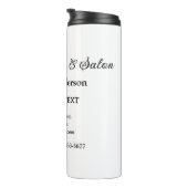 Wellness-Center-Salon Gäste Informationen Strand Thermosbecher (Nach rechts gedreht)