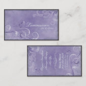 Wellness-Center-Salon-Geschäfts-Karten-Vintager Visitenkarte (Vorne/Hinten)