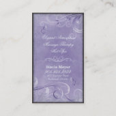 Wellness-Center-Salon-Geschäfts-Karten-Vintager Visitenkarte (Rückseite)