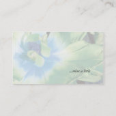 Wellness-Center - Salon Green Blume 1 Visitenkarte (Rückseite)