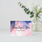 *~* Wellness-Center-Salon-Haar peitscht Visitenkarte (Stehend Vorderseite)