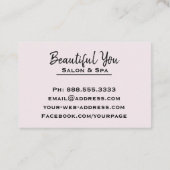 *~* Wellness-Center Salon Lashes Visitenkarte (Rückseite)