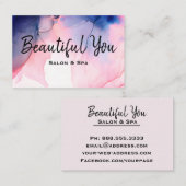 *~* Wellness-Center Salon Lashes Visitenkarte (Vorne/Hinten)