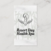 Wellness-Center-Salon-Logo | Hintergrund von Bambo Visitenkarte (Vorderseite)