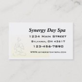 Wellness-Center Salon Makeup Haar Stylist Visitenkarte (Rückseite)