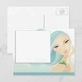 Wellness-Center Salon Postkarte (Vorne/Hinten)