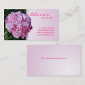 Wellness-Center - Salon-rosa Terminkarte (Vorne/Hinten)