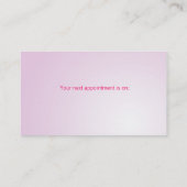 Wellness-Center - Salon-rosa Terminkarte (Rückseite)