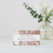 Wellness-Center - Salon Sepia Visitenkarte (Stehend Vorderseite)