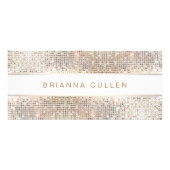 Wellness-Center Salon Strippte IMITATE Silver Sequ Werbekarte (Vorne)