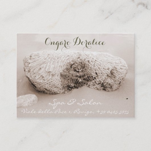 Wellness-Center, Salon u. Visitenkarte (Vorderseite)