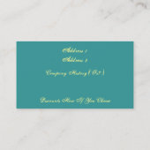 Wellness-Center/Salon/Visitenkarte Visitenkarte (Rückseite)