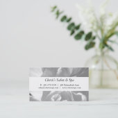 Wellness-Center - Salon-weiße Visitenkarte (Stehend Vorderseite)