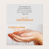 Wellness-Center Salon, Wellness-Center Visitenkarten (Außenseite Aufgefaltet)