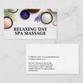 Wellness-Center Salzen und Palmen Visitenkarte (Vorne/Hinten)
