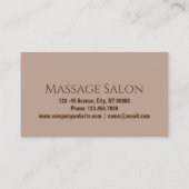 WELLNESS-CENTER Schönheitssalon Aromatherapie Mass Visitenkarte (Rückseite)