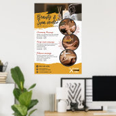 Wellness-Center, Schönheitssalon, Wellnesscenter Poster (Heimbüro)