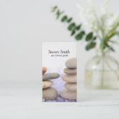 Wellness-Center | Serene Visitenkarte (Stehend Vorderseite)