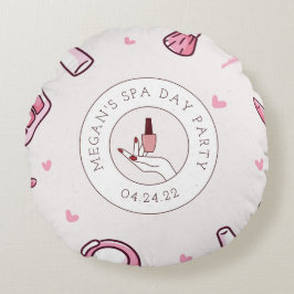 Wellness-Center Tag Geburtstagsparty dekorative Th Rundes Kissen