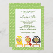 Wellness-Center-TagesBrautparty-Einladung Einladung (Vorne/Hinten)