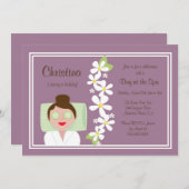 Wellness-Center-Tagesgeburtstags-Party Einladung (Vorne/Hinten)