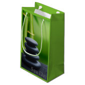 Wellness-Center-Tagesüberraschungs-Geschenk-Tasche Kleine Geschenktüte (Rückseite Schrägansicht)