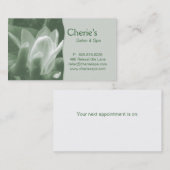 Wellness-Center - Terminkarte (Vorne/Hinten)