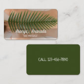 Wellness-Center Thai Massage Visitenkarte (Vorne/Hinten)