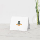 Wellness-Center Thema Danke Karte (Rückseite)