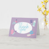 Wellness-Center-Thema Dankeschön Skriptdesign Karte (Gelbe Blume)