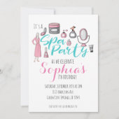 Wellness-Center Themed Party Einladung (Vorderseite)