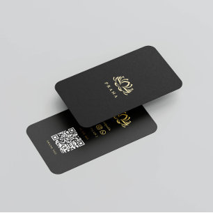 Wellness-Center Therapist Lotus Heilung Massage QR Visitenkarte