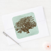 Wellness-Center Tree IV Quadratischer Aufkleber (Umschlag)